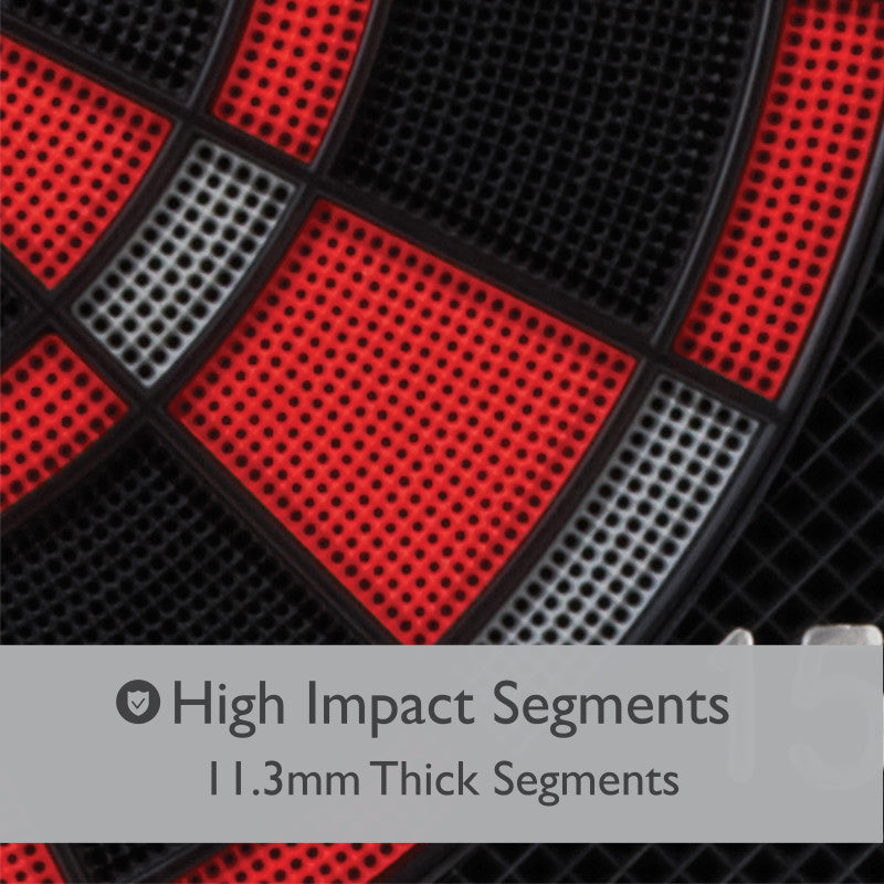 15.5" Electronic Dartboard & Cabinet – Free 24 Soft Tip Darts!